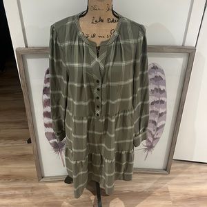 LOFT autumn plaid dress